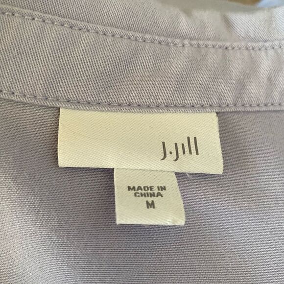 J. Jill Lavender Button Front Tunic Size Medium - Picture 6 of 6